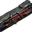 Element Equipment Wheeled Padded Ski Bag Ultimate Double - Premium High End Double Roller Travel Bag