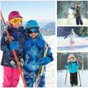 Kids Snow Gloves for Skiing Kids Mitten Winter Waterproof Girls and Boys Snow Gloves for Winter Cold Weather (3-6 years old, Blue)