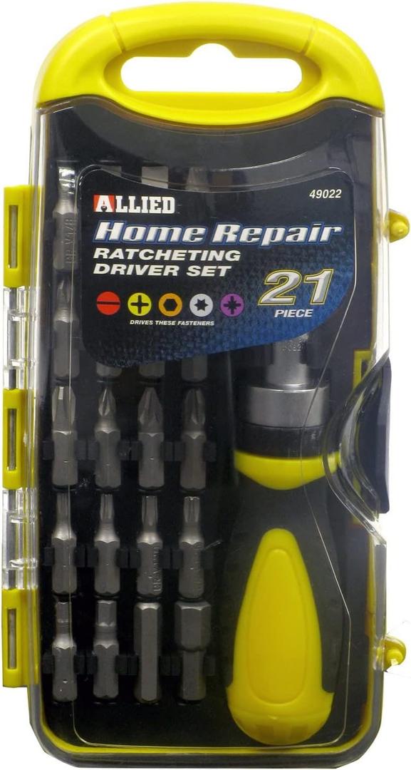 Allied 49022 Ratcheting Driver Set - 21 Piece, Blue