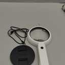 30X 10X Magnifying Glass with Light and Stand, Foldable Handheld Large Magnifying Glass LED Illuminated Magnifier for Seniors Reading, Close Work, Inspection, Coins, Jewelry, Exploring