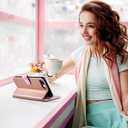 ULAK Compatible with iPhone 8 Plus/7 Plus Wallet Case for Women Girls, Premium PU Leather Flip Cover with Card Holders, Kickstand Feature Protective Purse Case 5.5 Inch,Floral