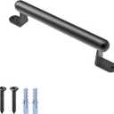 BeneLabel 9" Barn Door Pull Handle, Metal Fence Gate Pull Handle, Heavy Duty Sliding Door Handle for Gate Barn Door, Closet, Garage, Drawer, Towel Bar, Stairs, Includes Install Hardware, Black