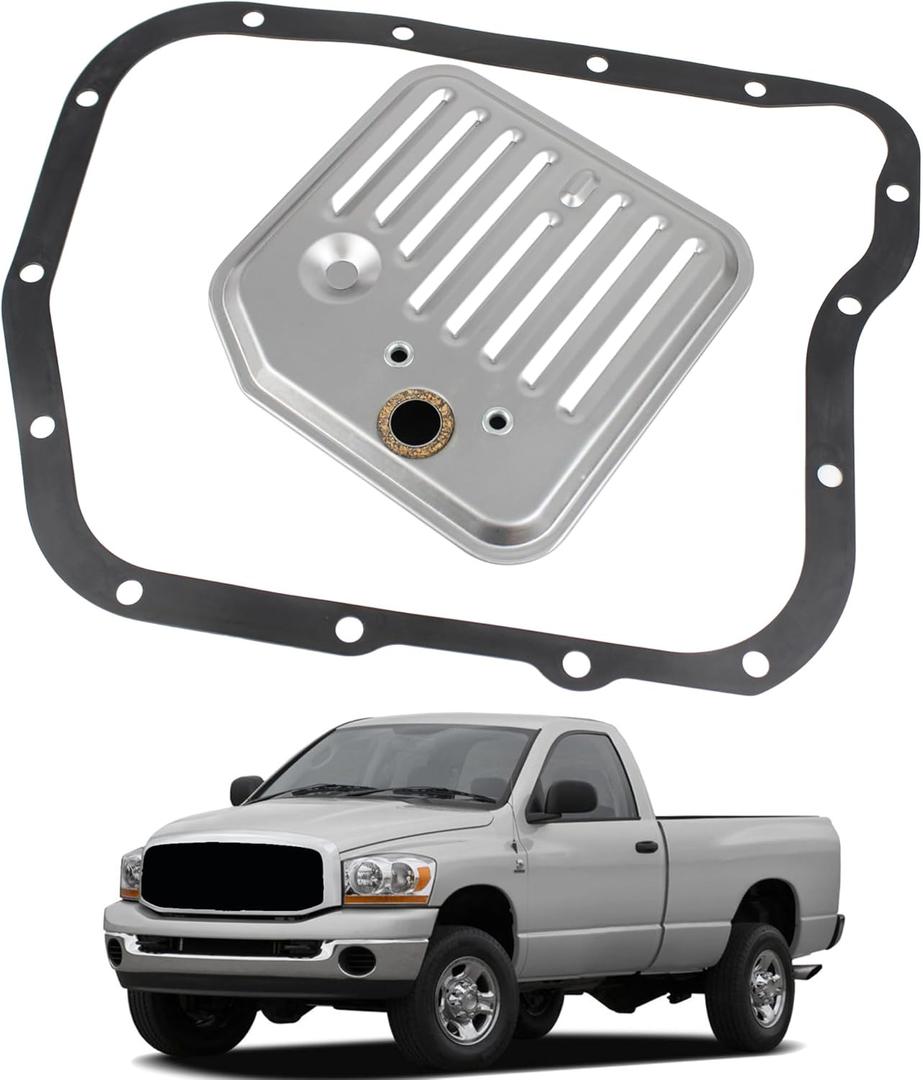 42RE 44RE 46RE 47RE 48RE Automatic Transmission Filter Kit Compatible with 1998-2009 Dodge Ram 1500 2500 3500 Dakota Durango Grand Cherokee Replaces# 52118789 5211-8789