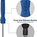 Simple Deluxe 9' Patio Umbrella Outdoor Table Market Yard Umbrella with Push Button Tilt/Crank