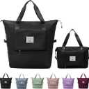 Large Capacity Travel Bag, Foldable Travel Bag, Expandable Travel Duffel Bag, Collapsible Waterproof Large Capacity Travel Handbag, Overnight Bag for Women and Man