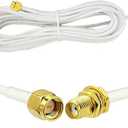 CORONIR 33ft WiFi Antenna Extension Cable SMA Male to SMA Female RF Connector Adapter for Wireless LAN Router Bridge & Cellular Antenna Extension