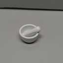 HIC Kitchen Small Mortar and Pestle Set, Fine Porcelain, 2.75-Inch, Spice Herb Grinder, Pill Crusher, Nut Butter Maker