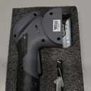 Cordless Electric Scissors, Fast Charging Rechargeable Cardboard Cutter with Replaceable Blades and Long-Lasting Battery, Effortless Cutting for Cloth, Fabric, Plastic & Leather (Gray-black)