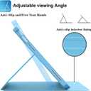 Supveco Case for ipad 10th Generation 10.9 Inch 2022 with Pencil Holder-[Multi Viewing Angles+Auto Wake/Sleep], Premium Folio Stand Case with Soft TPU Back Cover for iPad 10th Gen 2022-Blue