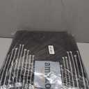 Seavish Runners for Hallways Non Slip 2.6x10 Low Pile Soft Black Carpet Runners Modern Geometric Faux Wool Entryway Rugs Indoor Decor Non Shedding Neutral Rugs for Entrance Kitchen Foyer Living Room