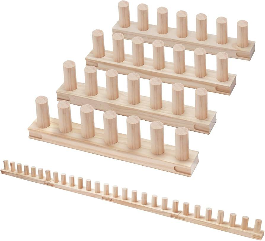 55'' Chunky Yarn Blanket Loom for Knitting Thick Yarn Projetcs: Adjustable Size Hand Knitting Kit, Easy Operation for Cozy Handmade Blankets, Ideal for DIY Beginners