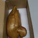 Duck Statue Home Decor Knick Knacks Duck Sculpture Hand Carved Shelf Decor for Home, Office Desk Cute Animal Figurine Unique Gift for Holidays Housewarming (Brown)