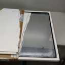 Keonjinn Black Bathroom Mirror for Over Sink, 30 x 30 Inch Rounded Rectangle Bathroom Vanity Mirror for Wall, Matte Black Farmhouse Mirror with Seamless Frame, HD Tempered Glass(Horizontal/Vertical)