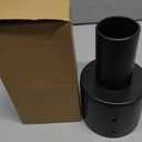 2 Pcs 4 Inch Light Pole Tenon Adapter 2 3/8 Inch Round Tenon Slip Fitter Adapter Outdoor Vertical Mount Bracket for LED Parking Lot Street Lights Shoebox Lighting