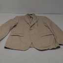 Mens Formal Wear Summer Beach Party Wedding Beige 3 Piece Suit Comfortable Fit Large