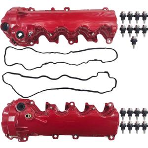 Valve Covers Compatible with 2006-2010 F-ord Explorer V8 4.6L 2009-2010 F-ord F150 Truck V8 4.6L Replace# 9L1Z6582C 7L1Z6584A 9L1Z6582D