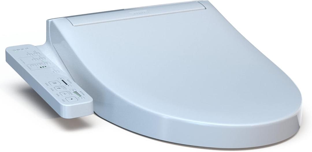 TOTO WASHLET KC2 Electronic Bidet Toilet Seat with Heated Seat and SoftClose Lid, Elongated, Cotton White - SW3024#01, KC2Elongated