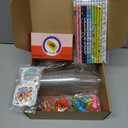 NatuBeau 24 Set Back to School Gifts for Students, First Day of School Gifts Pencil Grips Sharpeners Erasers Stickers Slap Bracelets Cups with Lids for Students Classroom Party Favors Supplies