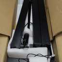 ErGear Height Adjustable Electric Standing Desk, 47.2 x 23.6 Inches Sit Stand up Desk, Memory Computer Home Office Desk with Two-Piece Desktop (Black)