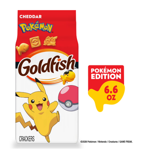 6pcs Goldfish Pokémon Cheddar Cheese Crackers, 6.6 oz Bag (BBD:

08/23/2026

)