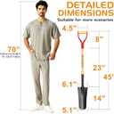 HIGHLIGHT 45-Inch Spade Shovel for Digging, Heavy Duty Transplanting & Drain Spade with Steel D-Grip and Wooden Handle, Lightweight Sharp Shooter Trench Shovel for Gardening