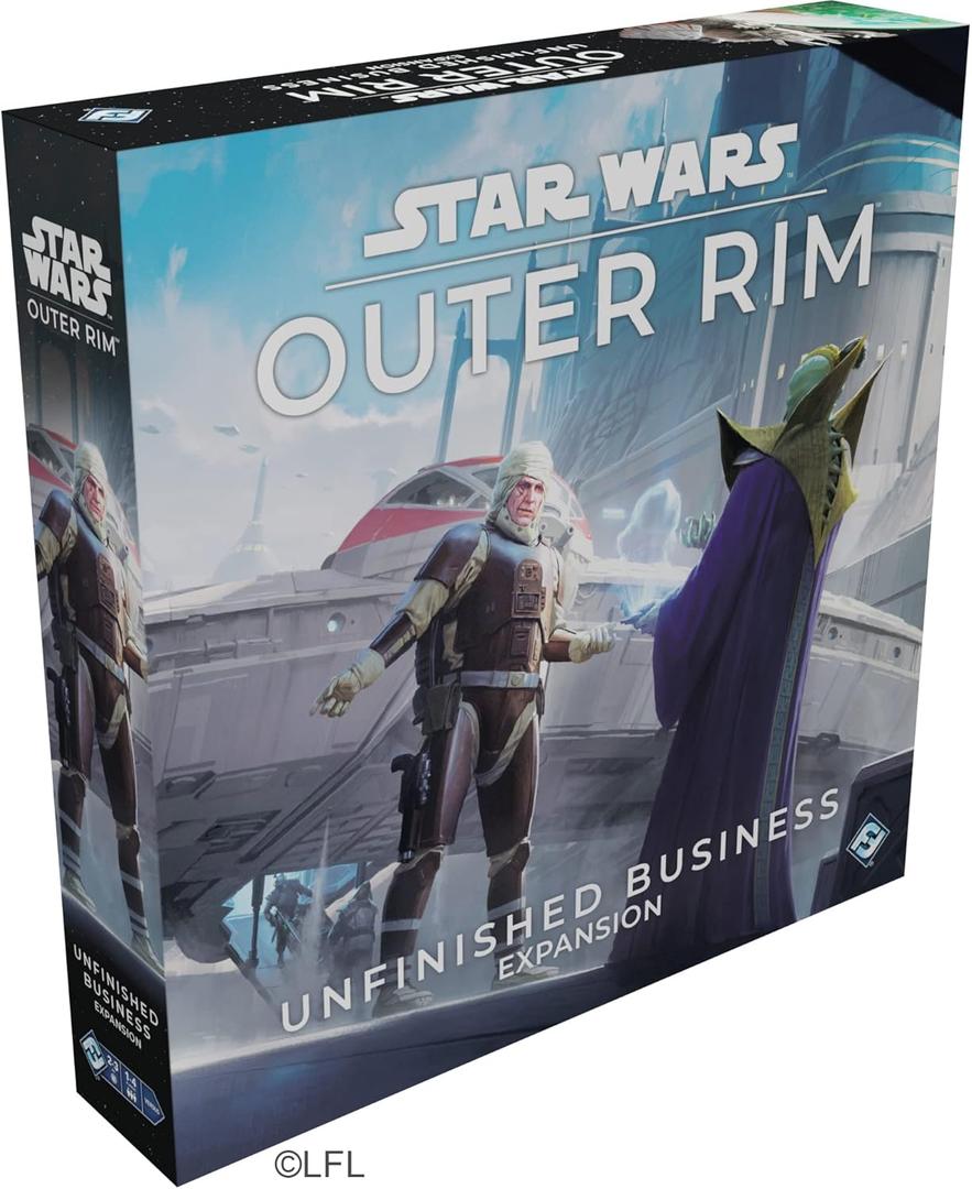 Asmodee Star Wars: Outer Rim - Unfinished Business Expansion - Strategy Game, Adventure Game for Kids & Adults, Ages 14+, 1-4 Players, 3-4 Hour Playtime