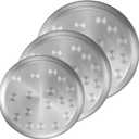 Stainless Steel Round Serving Trays Set 3Pcs with Deep Edges Heavy Duty 18/10 Steel, Food Serving Platters for Kitchen Hotels Parties & Pizza,Tea (35CM, 40CM, 45CM)