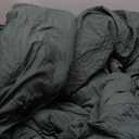 Geniospin King Size Comforter Set - 7 Pieces Dark Green Bedding Set, Botanical Textured Comforter Bed Set, All Season Lightweight Bed in a Bag with Comforter, Sheets, Pillowcases & Shams (King (102"x90"))