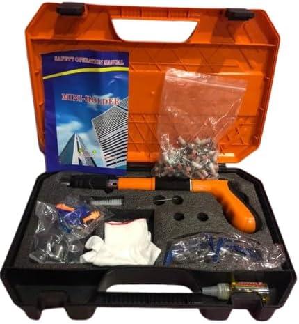 Steel Nail Gun Kit with Nailers Adjustable Speed Fastening Tool Portable Handheld Concrete Nailer Gun for Drywall, Steel, Woodworking & DIY Projects
