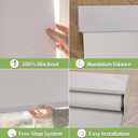 100% Blackout Shades for Indoor Windows, Cordless Roller Window Shades Pull Down, Thermal Insulation & UV Protection Shades for Home,Office,Bedroom, White 44"x72"