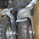 10 inch Casters Wheels, Heavy Duty Casters Set of 4 Load 1300lbs with Brake, Locking Swivel Plate Caster, Industrial Castor Wheels for Workbench, Cart, Trolley, Wagon and Shelves