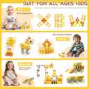 cossy Magnetic Blocks, 3D Building Construction Toys, Multi Shape Building Blocks Boys Toys Ages 3-5 5-7 8-10 with Magnetic Cars, STEM Kits, Learning & Education, Creative, Engineering Set, Truck