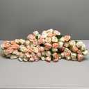 Tigeen 96 Heads 8 Bouquets Artificial Rose Flowers Bouquet Flower Roses with Stems Fake Roses Wedding Floral Arrangements Centerpiece for Home Table Bridal Party Decor, Champagne and Pink