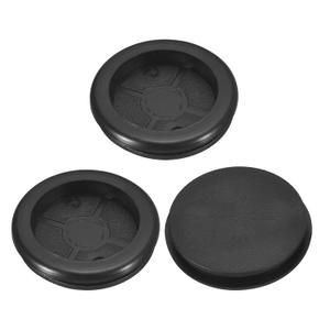 uxcell 3Pcs Rubber Grommets 1-9/16" (40mm) Drill Hole, 1-5/16" (33mm) ID Single Sided Hole Plugs Ring Gasket for Firewall Cable Wire Protecting, Black