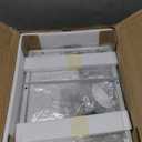 Furologee White Nightstands Set of 2, End Table with Fabric Drawer, Small Side Table for Small Spaces, 2 Tiers Storage Shelves End Table, Bedside Table for Living Room, Bedroom, Dorm