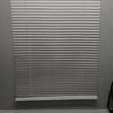 LOTUS & WINDOWARE Cordless 1" Aluminum Mini Blind 46" Wide x 60" Long, White, Room Darkening Metal Indoor Window Blinds for Home and Office