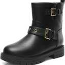 DREAM PAIRS Girls Ankle Booties Waterproof Side Zipper Boots Sdbo2305k Black Size 11 Little Kid