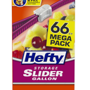 Hefty Slider Storage Bags, Gallon Size, 66 Count
