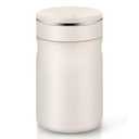 Tinaforld Vacuum-Insulated 316 Stainless Steel Coffee Tumbler, 14 oz Rotate Coffee Mug, Reusable Travel Cup, Insulated Water Bottles, Keeps Hot/Cold for 6/12Hours(White)