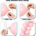 15 Pack Large Balloon Arch Clips,3.5 Inch Heavy Duty Clips 100pcs Clear 260 Long Balloons for Balloon Arch Kit Birthday Decoration Crafts Woodworking Photography Studios