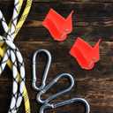 TEHAUX Climbing Rope Protector Sleeve 4-Pack Lightweight Rope Edge Covers for Outdoor Climbing Gear Safety and Wear Protection Easy Installation