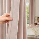 jinchan Pink Chenille Blackout Curtains 96 Inches Long Thermal Insulated Textured Curtains for Living Room Bedroom Luxury Nursery Girls Room Curtain Panels Noise Reducing Sun Blocking Window Drapes