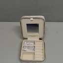 Benevolence LA Plush Velvet Jewelry Box | Travel Jewelry Case Organizer with Mirror | Featured in Oprah's Favorite Things | Best Gifts For Daughter, Girlfriend, Mom | Gifts For Her - Sage