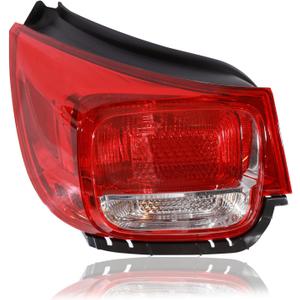 Tail Lights Outer Assembly Compatible with 2013 2014 2015 Chevy Malibu LT LS Eco, Left Driver Side Rear Light Taillights Replacement # 23294318