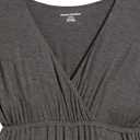 Amazon Essentials Women's Surplice Dress (Available in Plus Size) (XX-Large, Charcoal Heather)