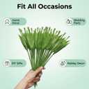 30 Pcs Artificial Tulip Stem with Leaves Plastic Floral Wire Stem Craft Flower Bouquet Making for Floral Tulip Arrangement, DIY Craft Bouquet Making, and Florist Supplies