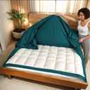 3 Side Zipper Duvet Cover Set King Size - Unique Design Microfiber Duvet Cover Set with 3 Sided Zipper Closure, 3 PCS King Size Duvet Cover (90"x104") & 2 Pillow Cases(20"x36"), Teal