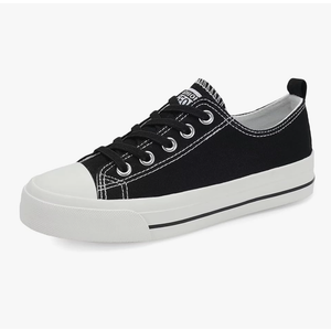 DSWED Toddler Little Kid Sneakers Boys Girls Canvas Shoes Classic Cotton Expandable No Tie Laces Slip On Sneakers Size 36 Kids/5.5