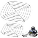 2PCS Crisper Stainless Steel Rack Compatible with Ninja Glass Air Fryer, Air Fryer Accessories for Ninja Crispi Air Fryer FN101 Ninja Crispi Pro Air Fryer AS101