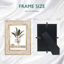 XUANLUO 4 Pack Picture Frames Farmhouse Rustic Picture Frame Sets with Distressed Wood Grain,Display Pictures Tabletop or Wall Decor (Mix Color, 4x6 (4pc))